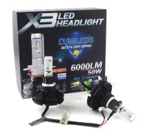 Светодиодные LED лампы X3 H3 50W 6000Lm