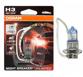 Автолампа H3 OSRAM Night Breaker Unlimited +110%