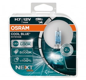 Автолампы H7 OSRAM Cool Blue Intense +100%
