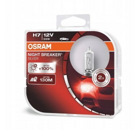 Автолампы H7 OSRAM Night Breaker Silver +100%