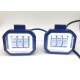Светодиодная LED фара 50W 3 линзы 10-30V с глазками
