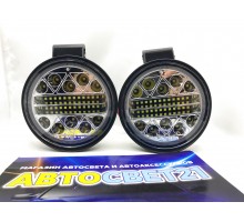 Светодиодные фары-прожекторы круглые 102W 10-30V (2шт.)