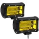 Светодиодная LED фара 96W Желтая 10-30V
