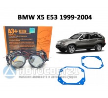 Комплект / набор для замены штатных линз BMW X5 E53 1999-2004 Bi-LED Aozoom A3+