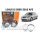 Комплект / набор для замены штатных линз Lexus IS 2005-2013 AFS Bi-LED Aozoom A3+