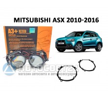 Комплект / набор для замены штатных линз Mitsubishi ASX 2010-2016 Bi-LED Aozoom A3+