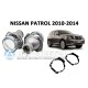 Комплект / набор для замены штатных линз Nissan Patrol 2010-2014 Hella 3R / 5R