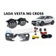 Полный набор / комплект LED противотуманных фар 55W Lada Vesta NG Cross / Лада Веста NG Cross