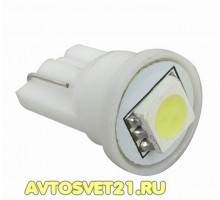 Лампа светодиодная T10 1SMD (W2,1-9,5d) В габариты
